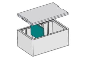 Caja isotérmica de EPS de 24,7 l – pared de 40 mm