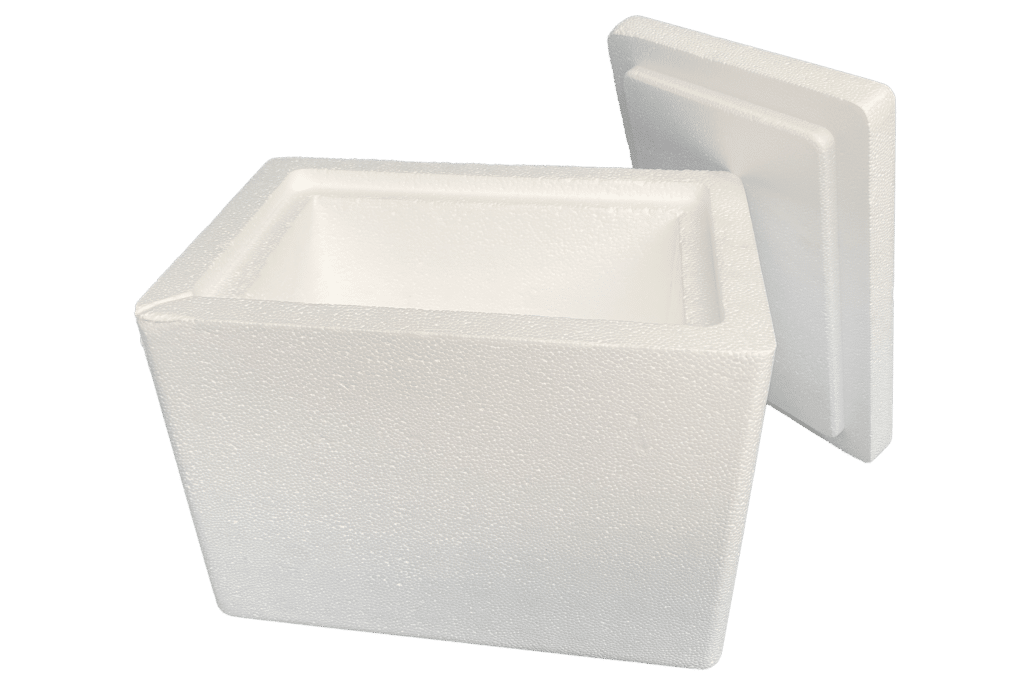Cajas isotérmicas de EPS para utilizar con acumuladores de frío o hielo seco